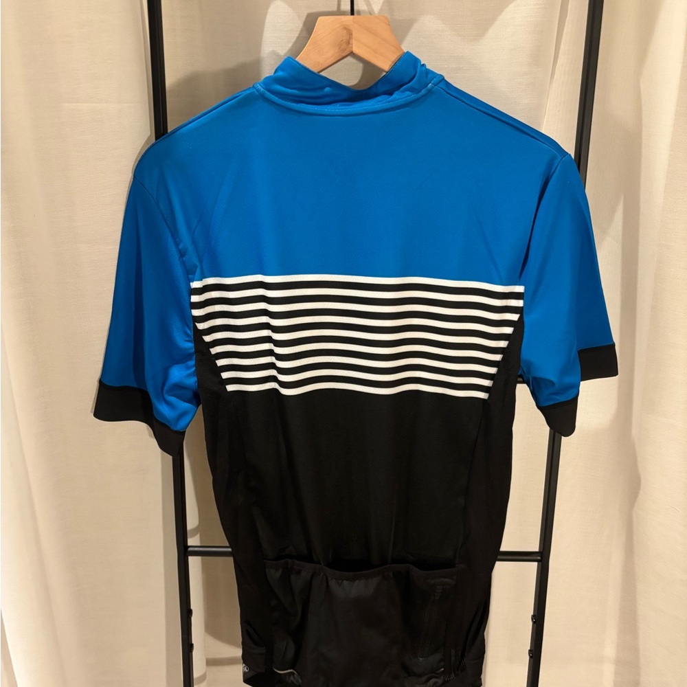 Men's Blue and Black Crivit Pro Cycling Jersey, Size Large 42/44, NWT - Picture 2 of 5